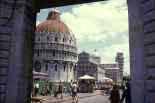 39 Jun90  piazza dei miracoli Pisa leaning tower          