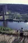 looking over the Mosel-valley Autobahn-bridge  