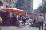 In Front on Domkeller the Aachen pub in the summer        