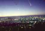 night view over Auckland from Mt Eden          