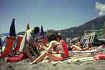 on the beach in NW Italy 