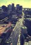 Auckland queen street from above    