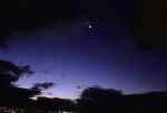 moon and Venus over Auckland        