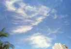 great clouds over Waikiki           